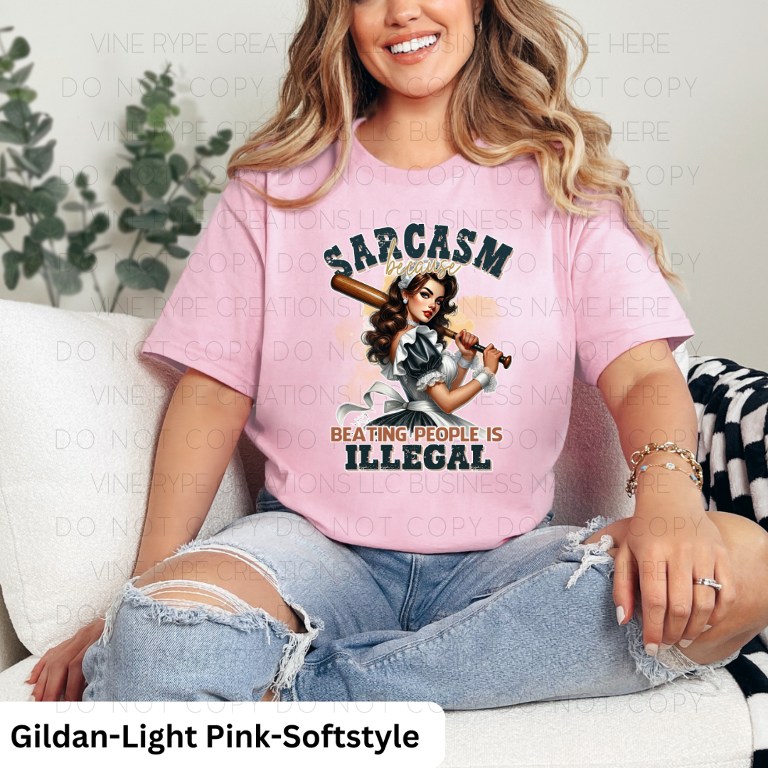 Sarcasm Because Beating People  Is  Illegal Collection