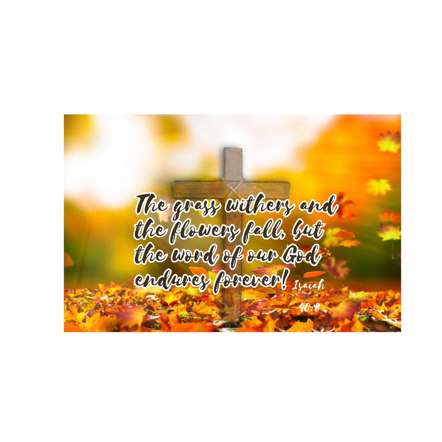 The Grass Withers 20oz Skinny Sublimation Tumbler