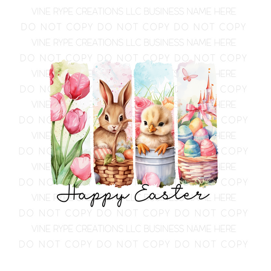 Whimsical Easter Wonderland DTF Transfer