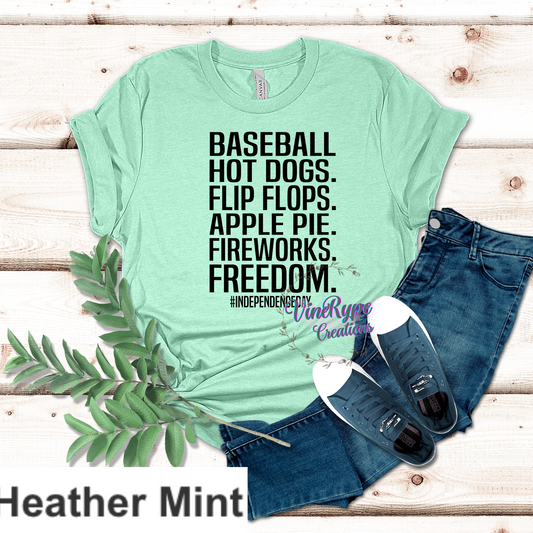 Baseball, Hot Dogs, Flip Flops....