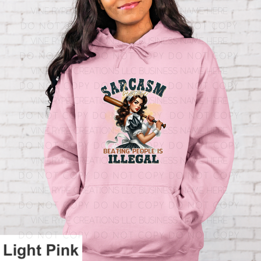 Sarcasm Because Beating People  Is  Illegal Collection