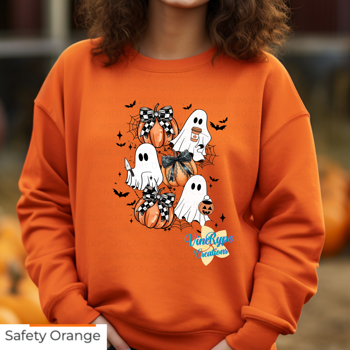 Halloween Coquette Bow Sweatshirt