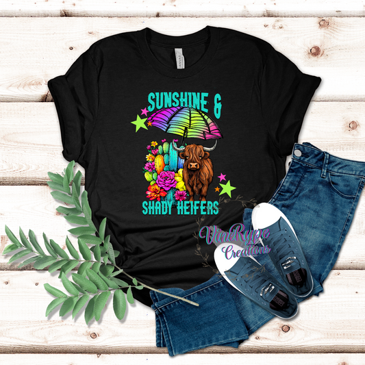 Sunshine And Shady Heifers T-shirt