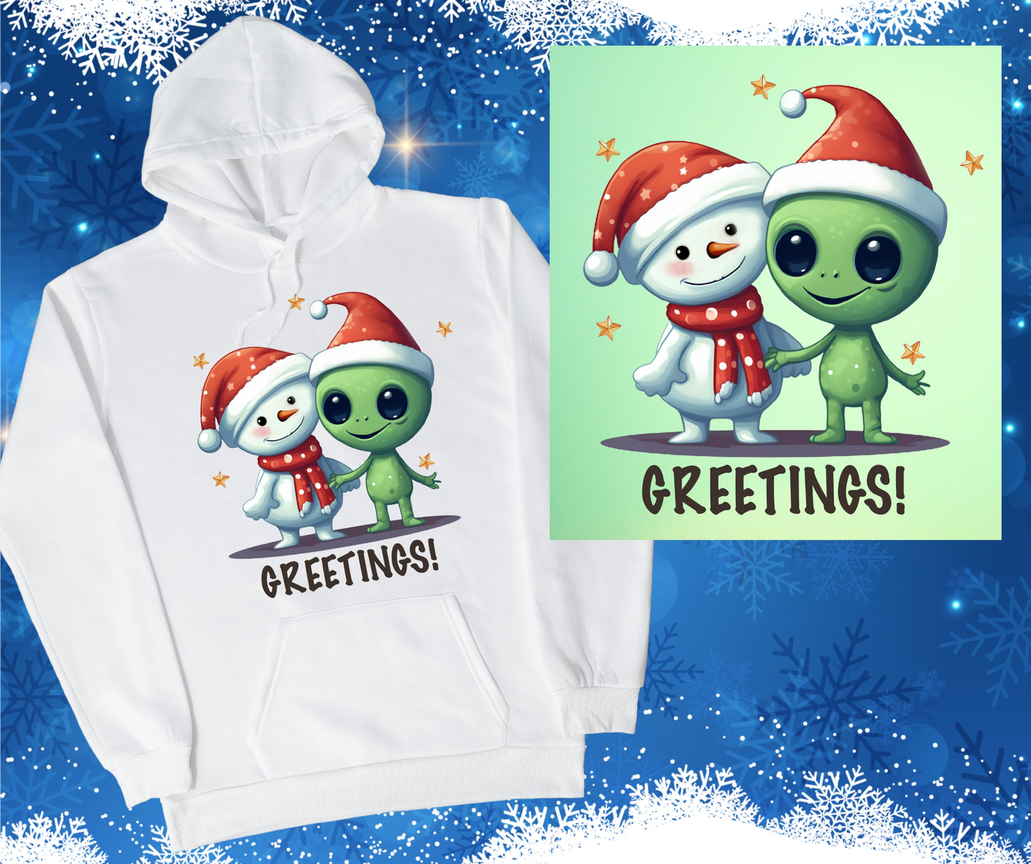 Alien Christmas Sweatshirt