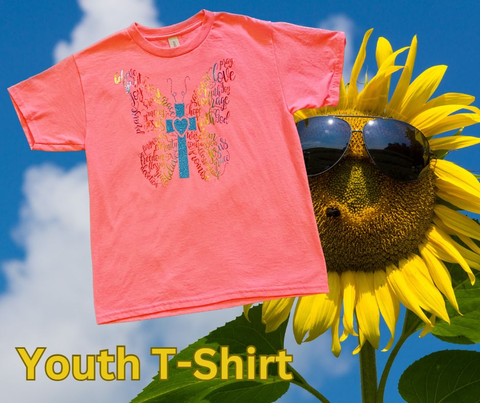 Youth Short Sleeved Butterfly T-Shirt