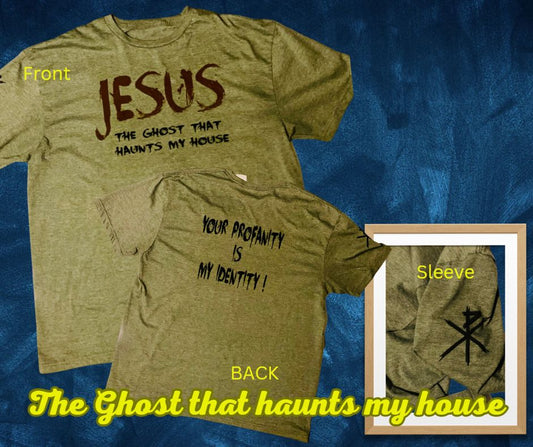 "The Ghost That Haunts My House" Short Sleeved t-shirt