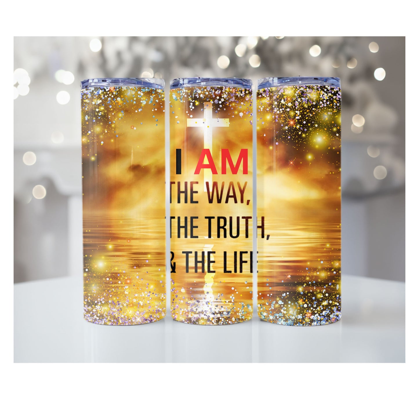 I Am The Way 20oz Skinny Sublimation Tumbler