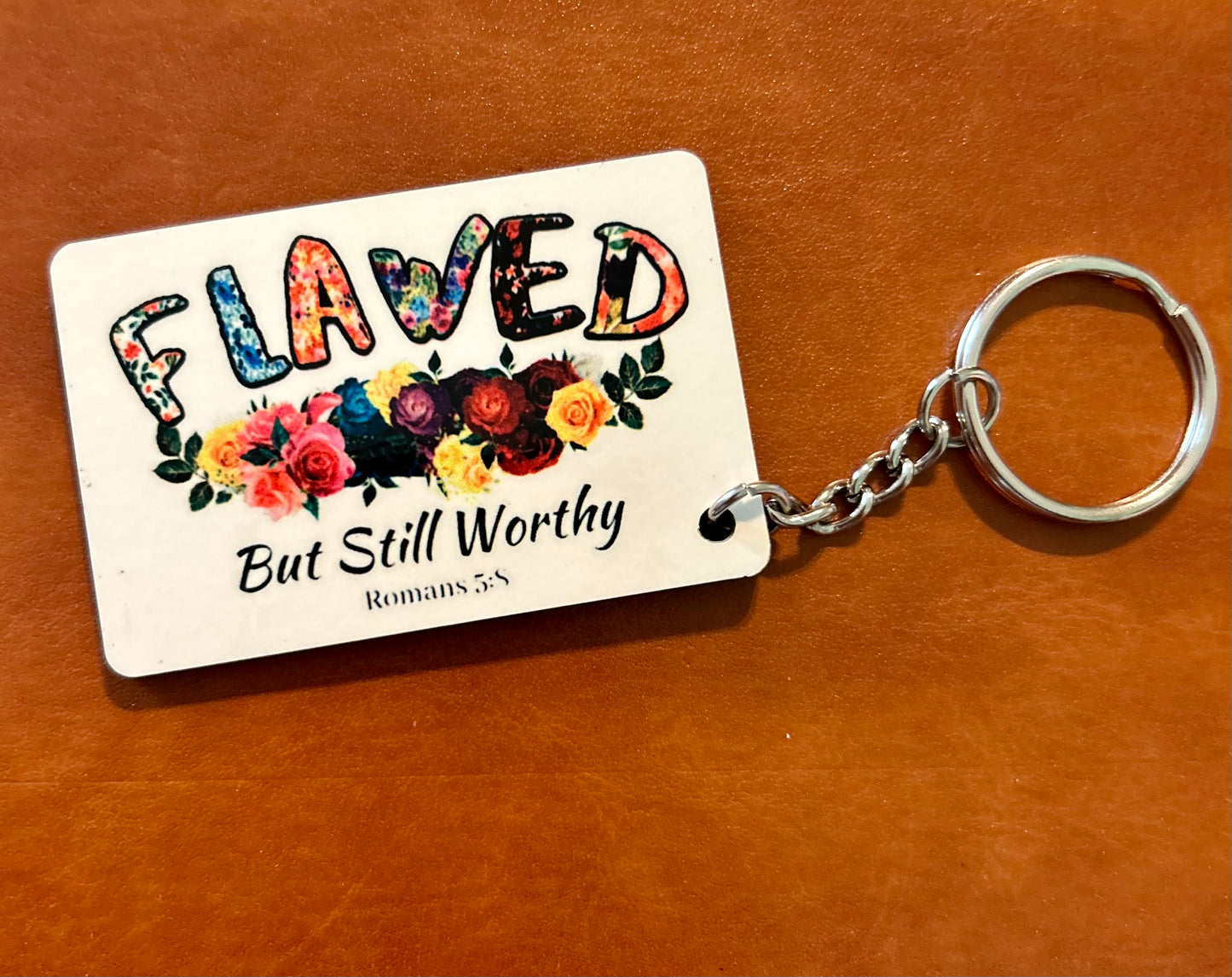 "Flawed" Sublimation Keychain