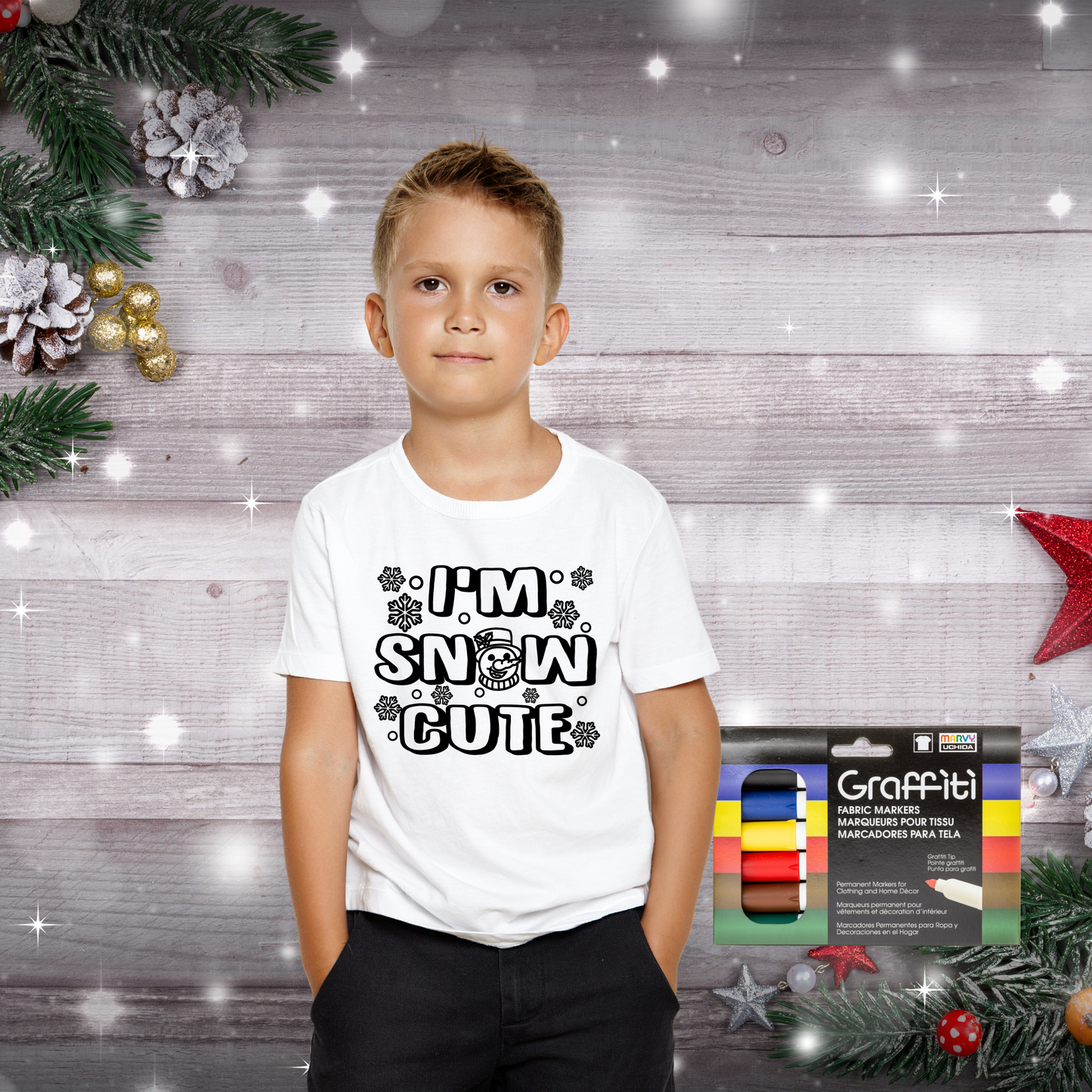 I'm Snow Cute Coloring   T-Shirt