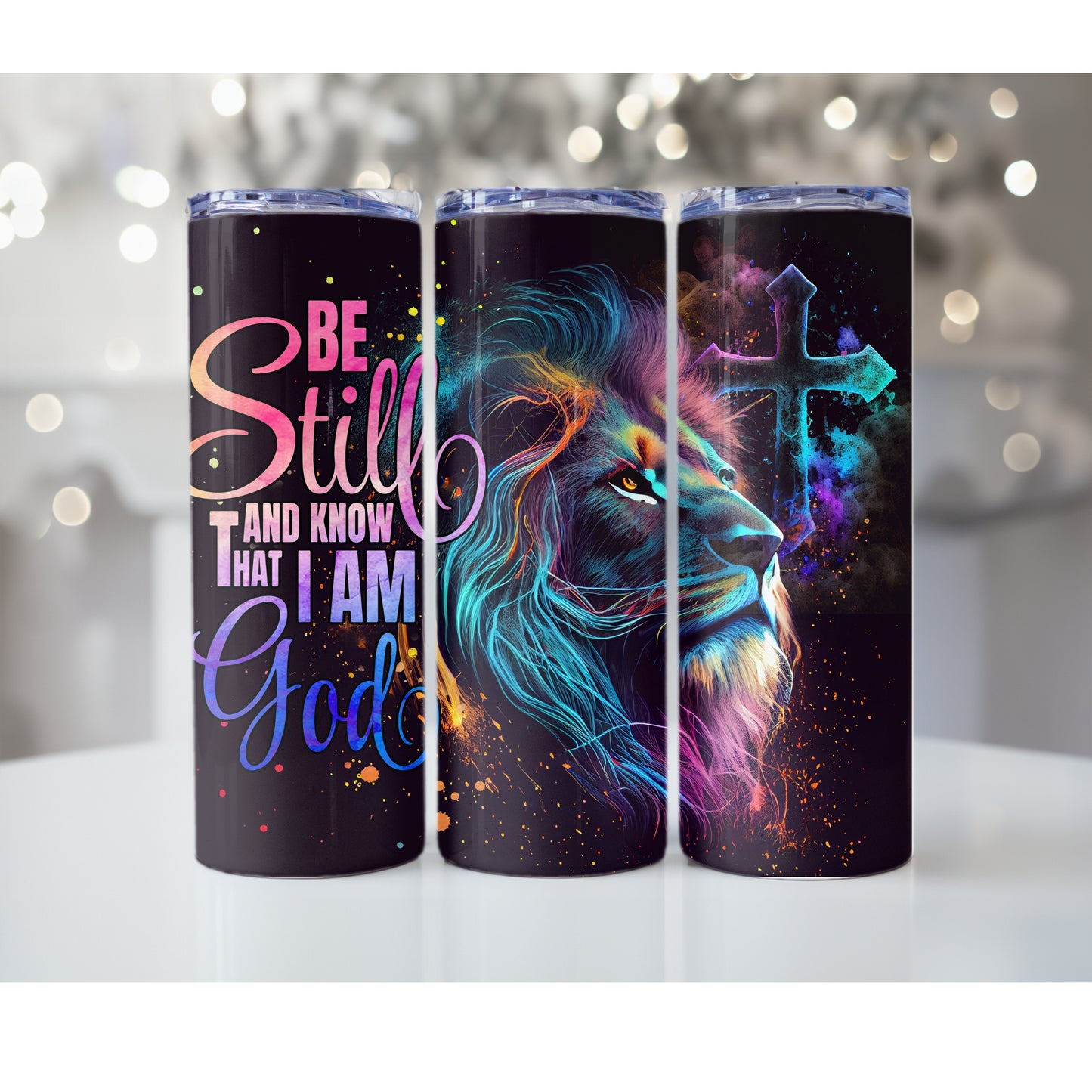 Be Still And Know That I Am God 20oz Skinny Sublimation Tumbler