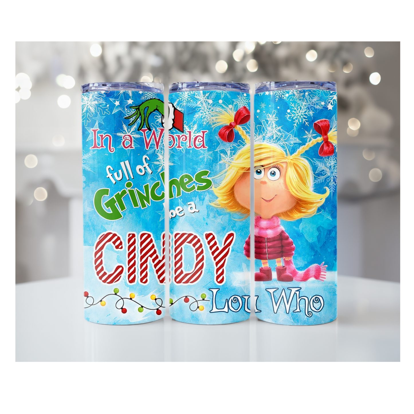 Be A Cindy 20oz Skinny Sublimation Tumbler