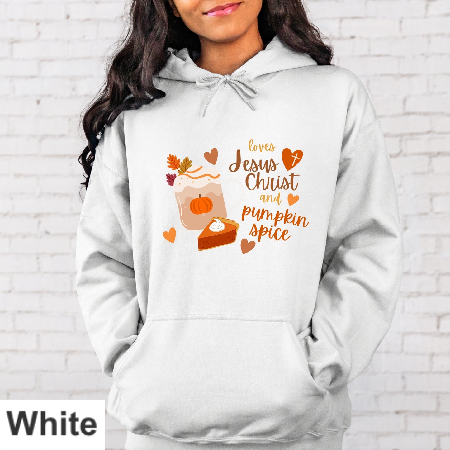 Loves Jesus Christ And Pumpkin Spice Hoodie