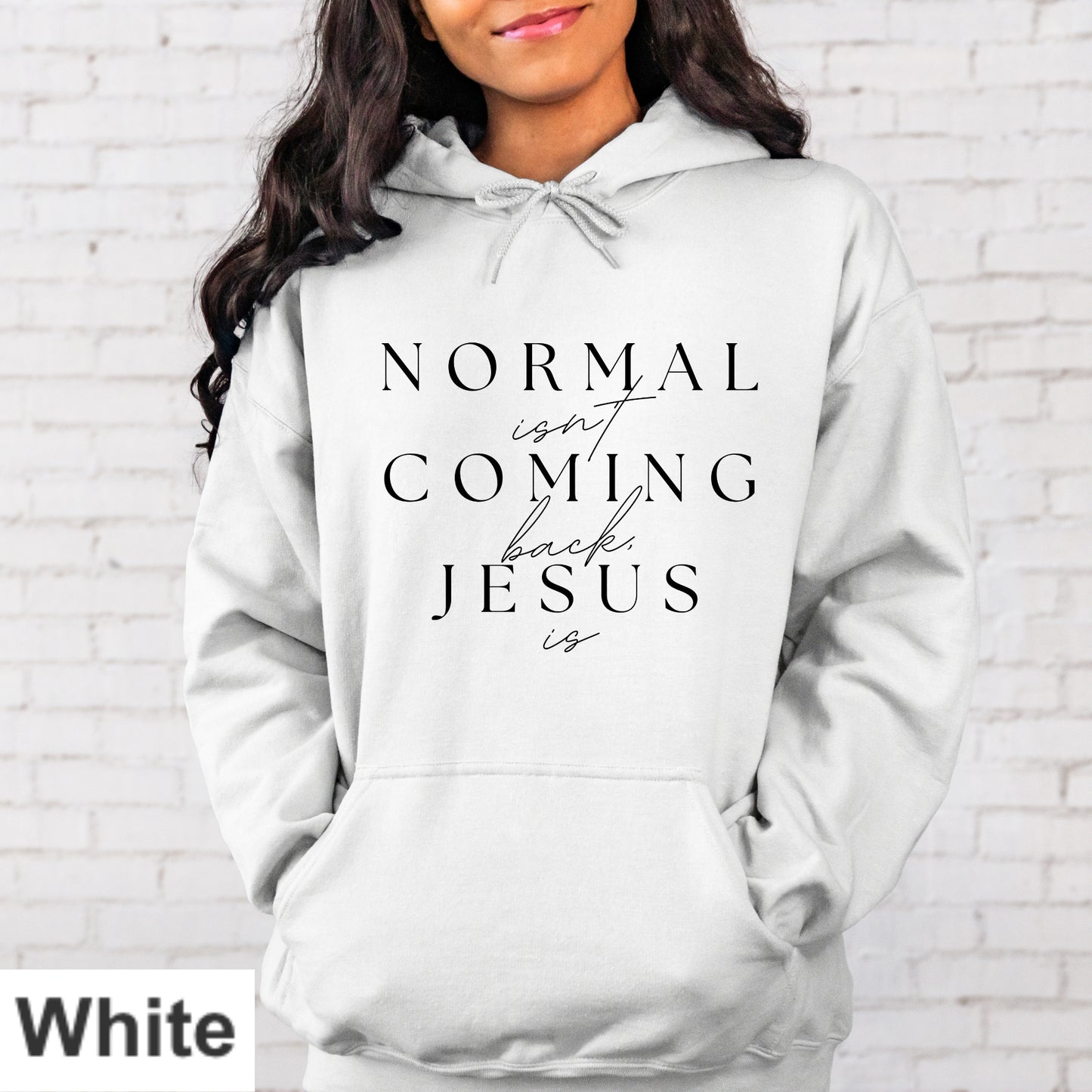 Normal Isn't Coming Back Jesus Is Hoodie