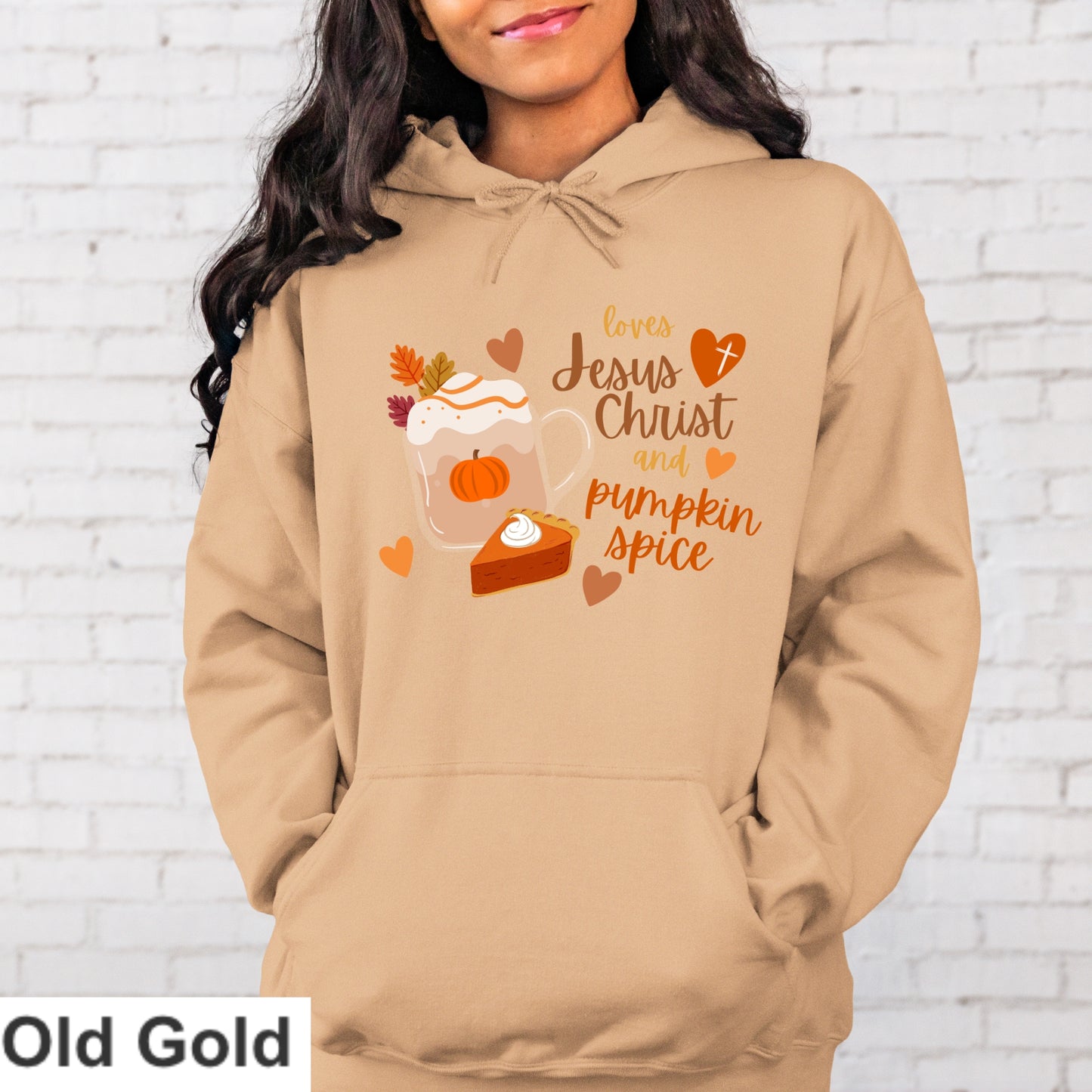 Loves Jesus Christ And Pumpkin Spice Hoodie