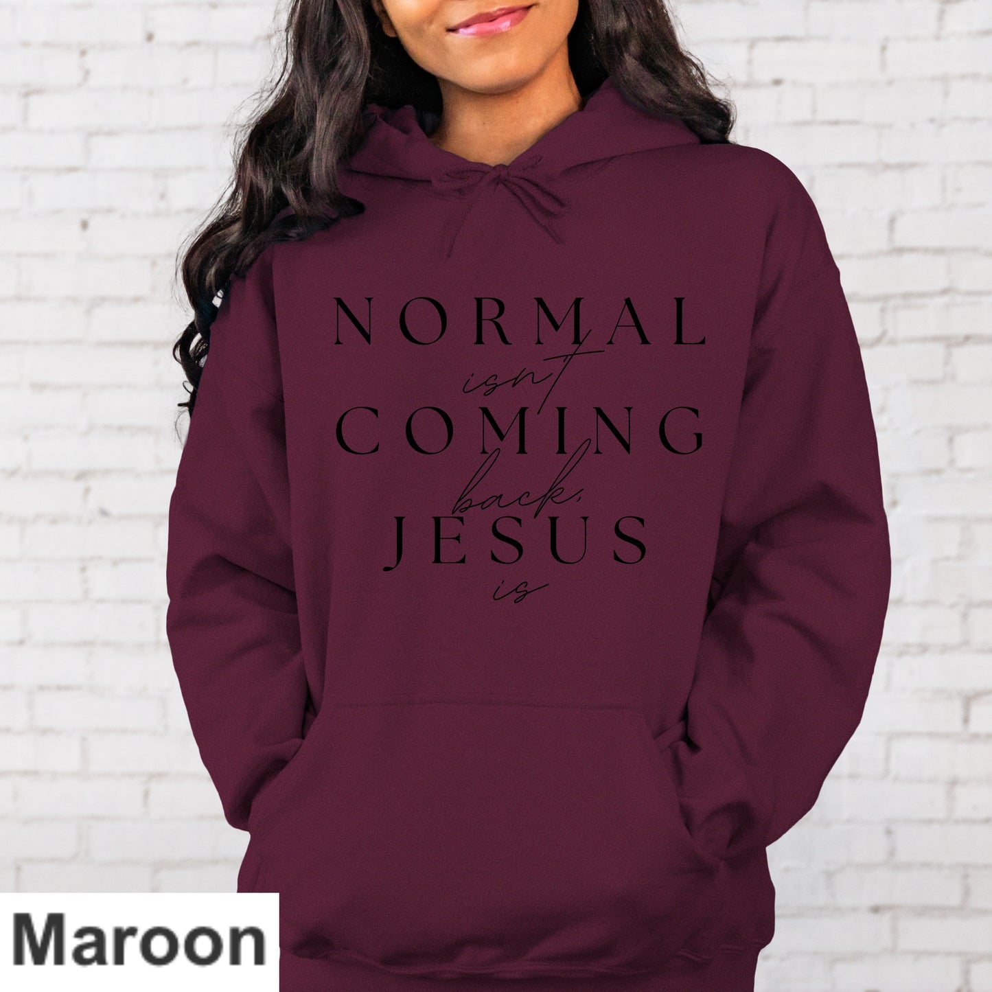 Normal Isn't Coming Back Jesus Is Hoodie