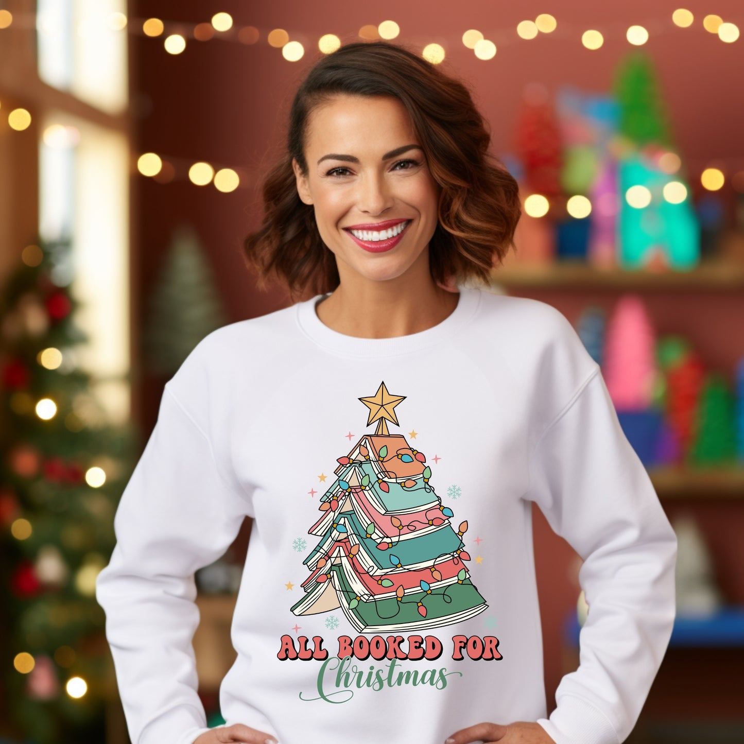 All Booked For Christmas Sweatshirt