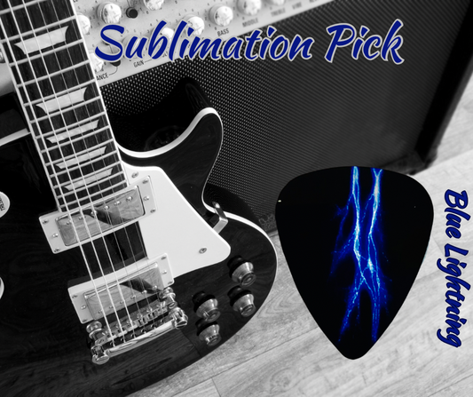 Blue Lightning Sublimation Pick