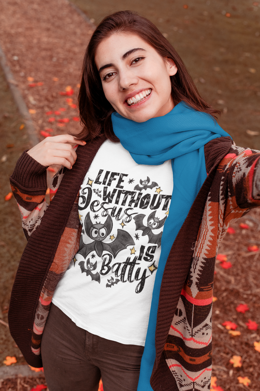 Life Without Jesus Is Batty T-shirt